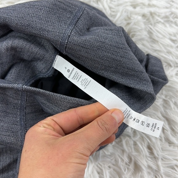 Lululemon Align Pant II 25" Mini Heathered Herringbone Heathered Black White - Picture 5 of 7